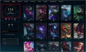 134 Skins, Todos os Campeões e 71k de EA ( e mais) - League of Legends LOL