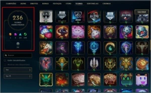134 Skins, Todos os Campeões e 71k de EA ( e mais) - League of Legends LOL