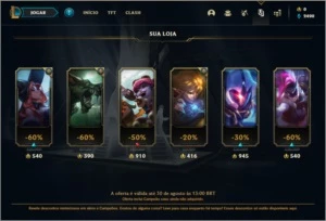 Conta ouro 4 smurf baratinha com 23 champs - League of Legends LOL