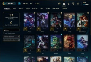Conta ouro 4 smurf baratinha com 23 champs - League of Legends LOL