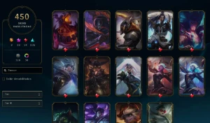 Conta lol 450 skins, 23 míticas, todas ultimates, 34 lendári - League of Legends