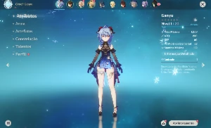 Genshim Impact (AR10): Ganyu+Skin+Zhongli+Arco de Amos+5⭐ - Genshin Impact