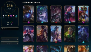 Mestre com 169 Champs e 246 Skins ( 0 PDL ) - League of Lege - League of Legends LOL