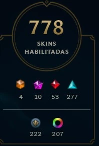 Conta LoL (778 skins) +  Valorant - League of Legends