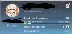 CONTA AR20 COM KEQING, ESPADA CELESTIAL - GENSHIN IMPACT