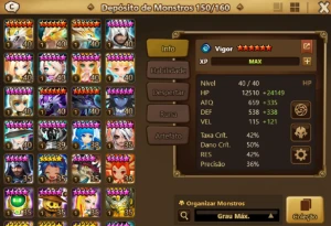 Verônica ,  Thebae, Pater, robo dark LD nat5 Summoners war