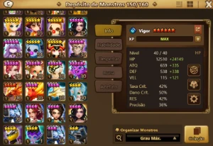 Verônica ,  Thebae, Pater, robo dark LD nat5 Summoners war