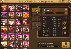 Verônica ,  Thebae, Pater, robo dark LD nat5 Summoners war