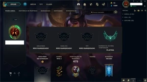 Conta lvl 244 LOL - League of Legends