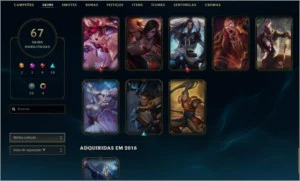 Conta de LoL platina 3 - League of Legends