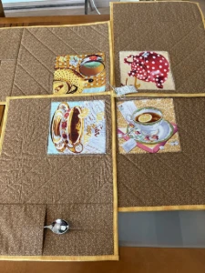 Jogo Americano Hora do Chá - 6 Peças - Artesanato e Personalizados