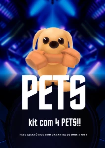 Kit 4 Pets Aleatório Adopt Me!!!! - Roblox