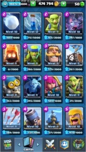 Conta Clash Royale Xp 12 e 15 Lendárias