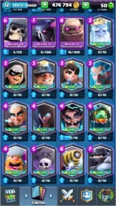 Conta Clash Royale Xp 12 e 15 Lendárias