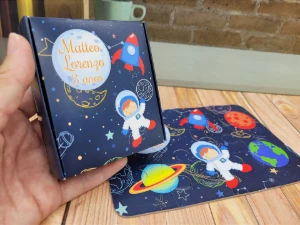 Quebra-cabeça Astronauta com Caixa 19 x 13 cm - Artesanato e Personalizados