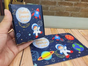 Quebra-cabeça Astronauta com Caixa 19 x 13 cm - Artesanato e Personalizados