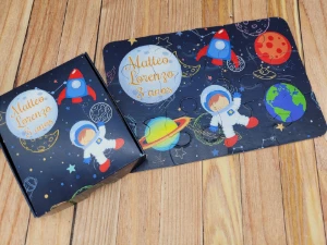 Quebra-cabeça Astronauta com Caixa 19 x 13 cm - Artesanato e Personalizados
