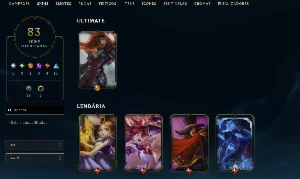 Conta League of Legends Full Acesso - 75 Champs e 83 Skins LOL