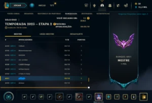 Conta mestre 15k EA mmr bom - League of Legends LOL