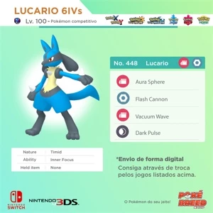 Lucario 6IVs Normal/Shiny - Pokémon