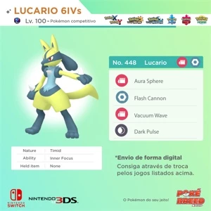 Lucario 6IVs Normal/Shiny - Pokémon