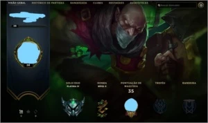 CONTA LOL PLATINA IV - League of Legends