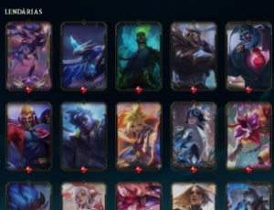 Conta lol com vários conteúdos - League of Legends