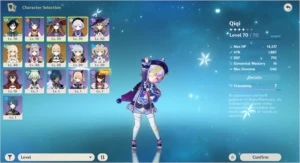 GENSHIN IMPACT - NA - AR 43 - VENTI,QIQI, AST MONA, JEAN