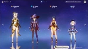 AR26 COM 14 PERSONAGENS > Mona + Qiqi + Ninguang - Genshin Impact