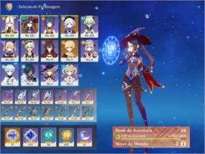 AR26 COM 14 PERSONAGENS > Mona + Qiqi + Ninguang - Genshin Impact