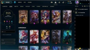 Conta League Of Legends - Gold II|nível 360+|330+ skins LOL