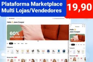 Plataforma de Vendas Marketplace Multi Lojas -uzMart(SaaS)🚀