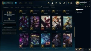 ContaLoL mmr platina - 43champ - 11skins - frag.ezpulsefire+ - League of Legends