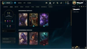ContaLoL mmr platina - 43champ - 11skins - frag.ezpulsefire+ - League of Legends