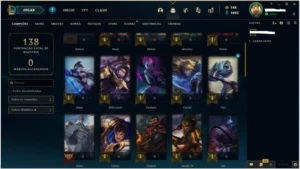 ContaLoL mmr platina - 43champ - 11skins - frag.ezpulsefire+ - League of Legends