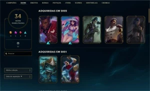 Conta lol com icons raros season2, diamante 4 - League of Legends