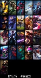 CONTA PLATINA 2 - League of Legends LOL