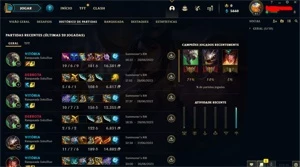 CONTA DIAMANTE 4 BARATO COM 60% DE WINRATE E EMAIL TROCAVEL - League of Legends LOL