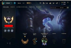 Conta Main Jg/Main Ww/Gold 1(quase PLAT)/Varias Skins +1,1k - League of Legends LOL