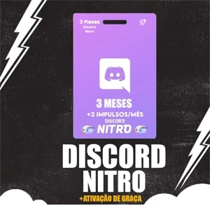 Discord Nitro Gaming 3 Mêses + 6 Impulsos + Envio Imediato