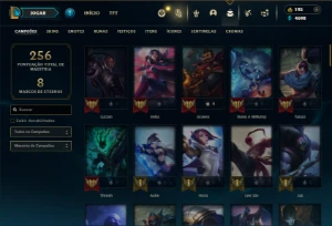 Unranked com 85 Champs e 51 Skins - League of Legends LOL