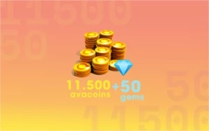 11.500 Avacoins + 50 Gemas - Gift Cards