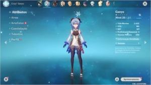 Venti Ganyu Espada 5☆ AR 26 - Genshin Impact