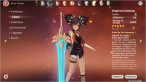 Venti Ganyu Espada 5☆ AR 26 - Genshin Impact