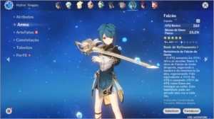 Venti Ganyu Espada 5☆ AR 26 - Genshin Impact