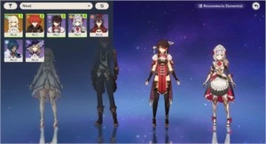 Genshin Impact Diluc + Beidou + Noelle + 3193 Gems