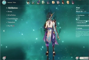 Conta Xiao Sucrose Xingqiu AR 31 Genshin Impact