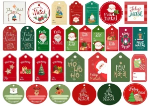 Pack com 20 Tags Coloridos para Celebrar o "natal" pdf