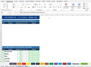 Tabela da Copa 2026 no Excel com Jogos da FIFA para Editar - Planilhas e Dashboards