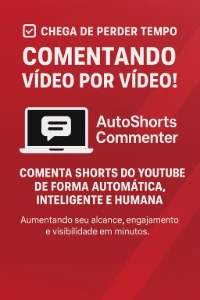 Programa para comentar em Shorts -YT - Social Media